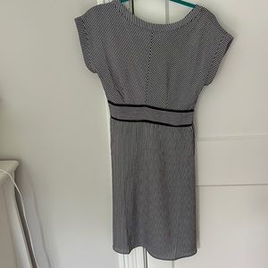 Monteau navy blue striped dress